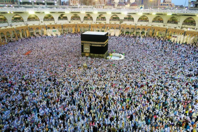Suasana tawaf di Masjidil Haram